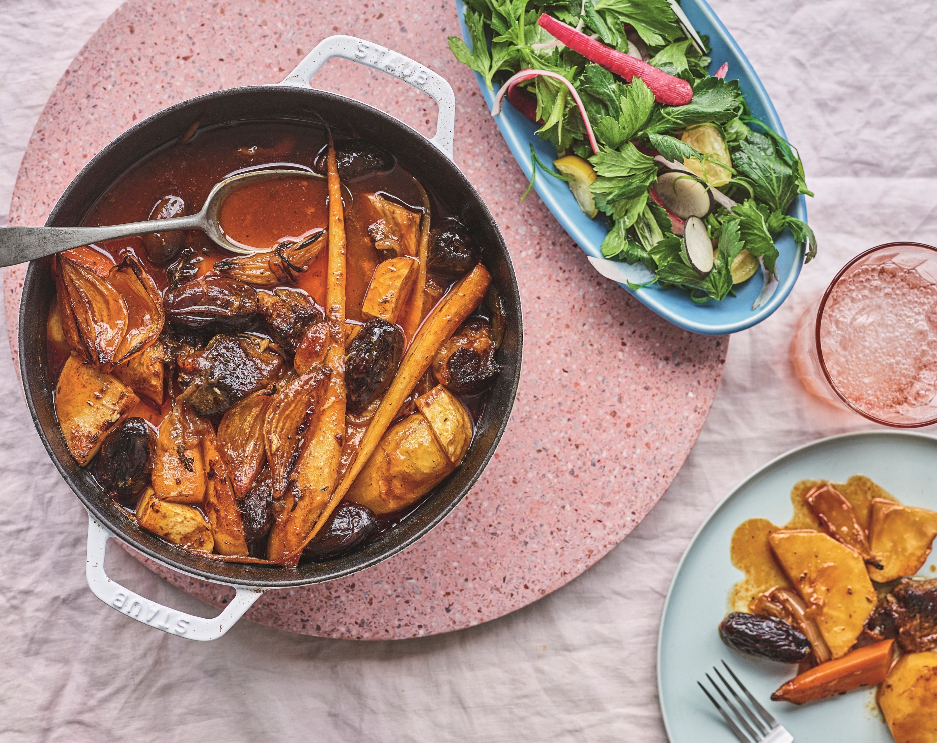 Root Vegetable and Date Stew