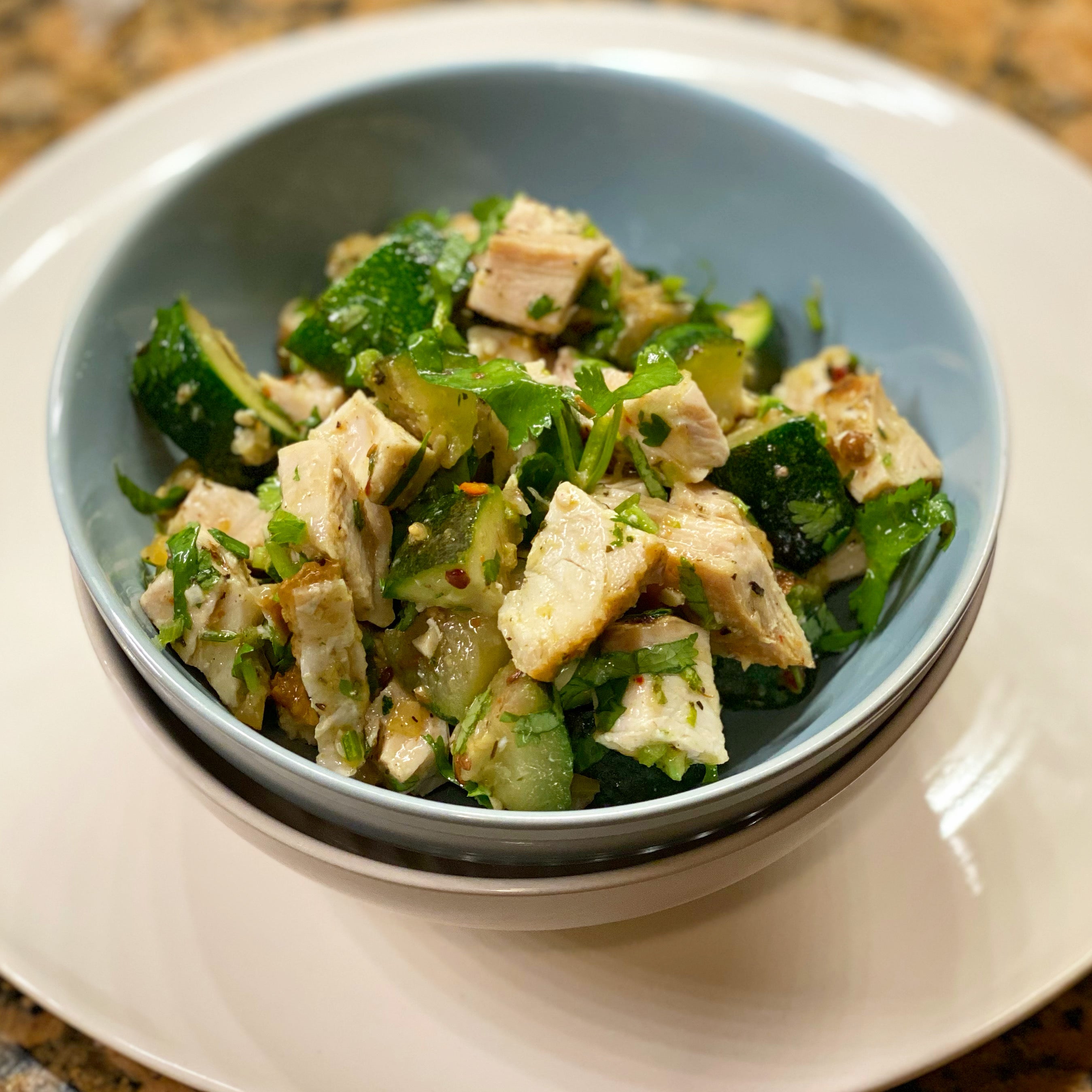 Turkey, Zucchini and Lemon Salad
