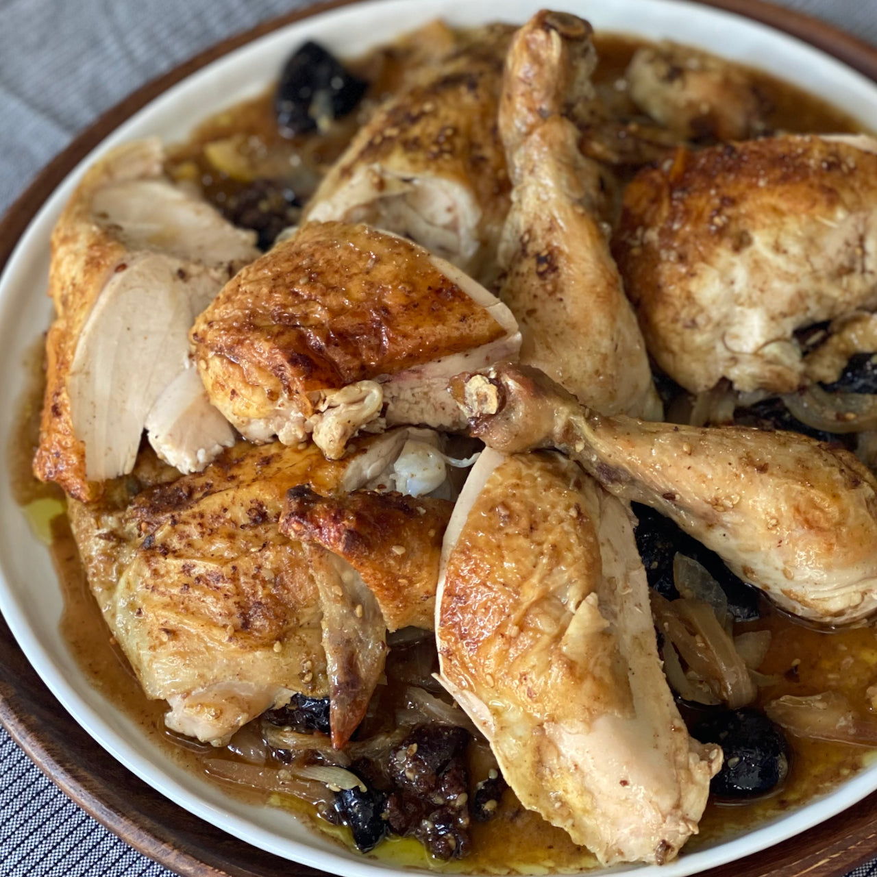 Za'atar Roasted Chicken With Lemons & Olives – La Boîte