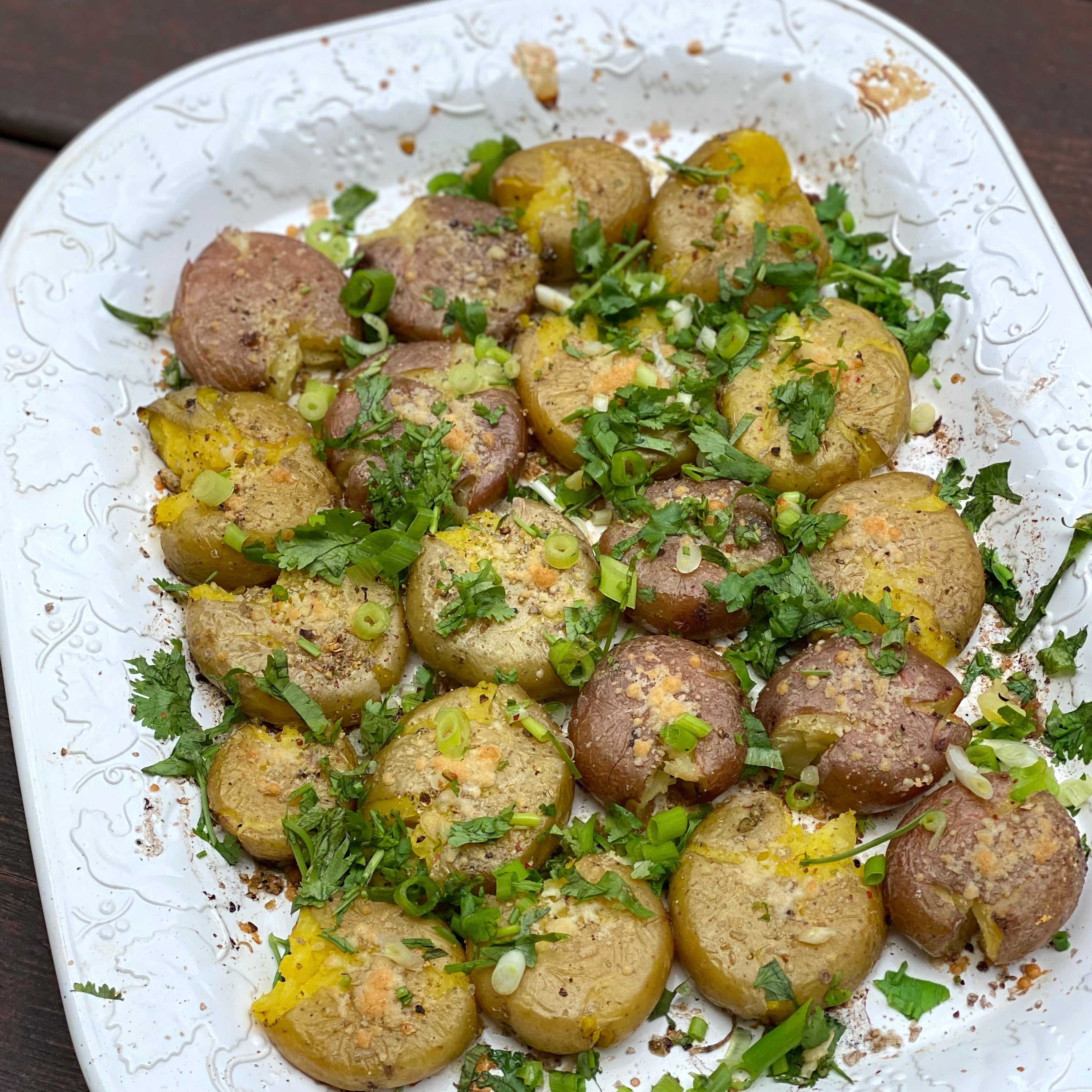 Rosemary Smashed Potatoes
 &ndash; La Boîte