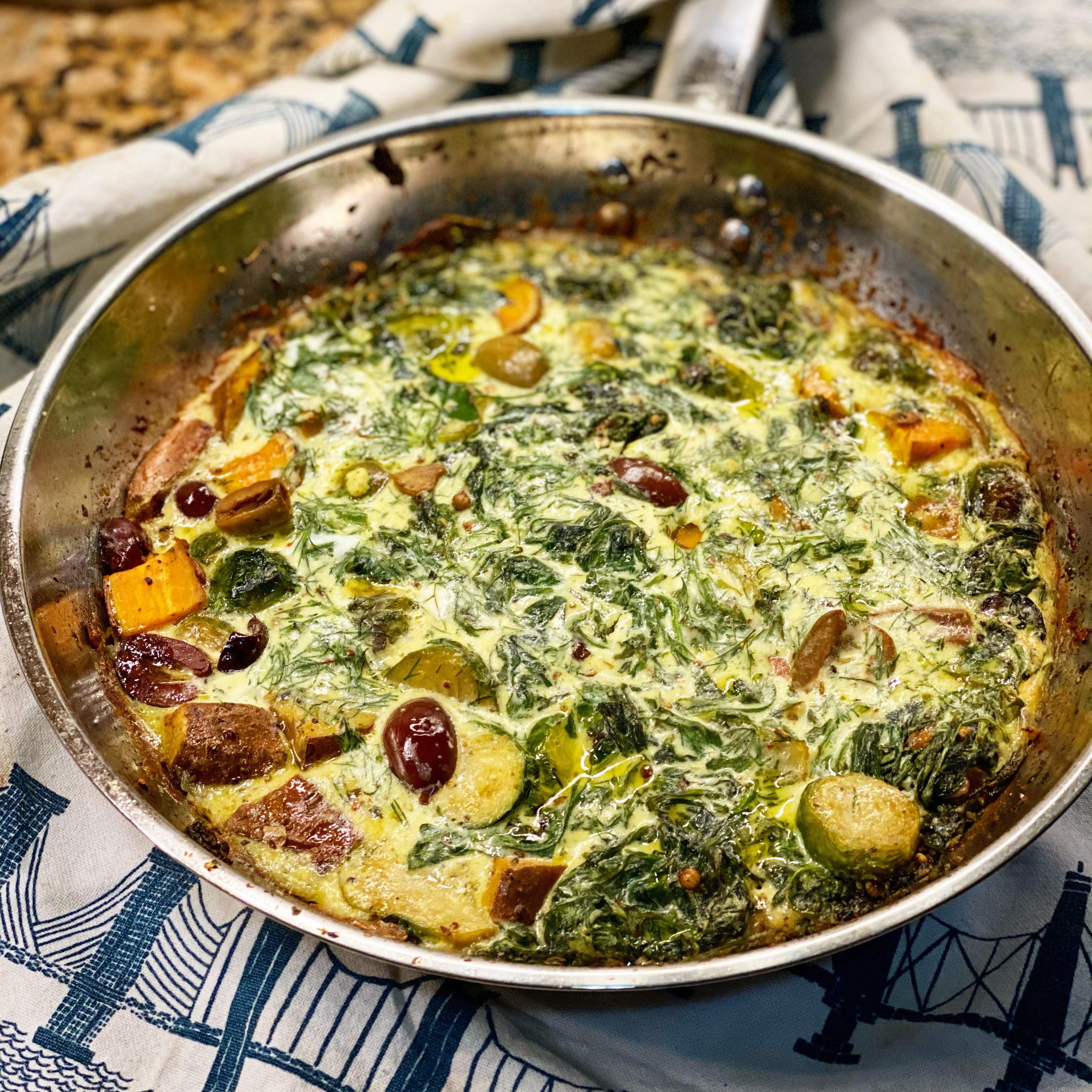 Olive & Arugula Frittata – La Boîte