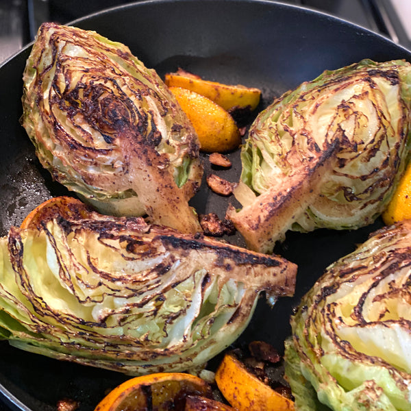 Roasted Cabbage with Orange