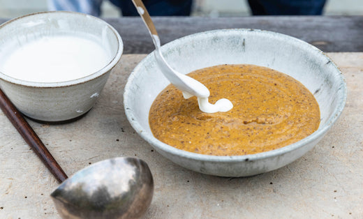 lentil soup with yogurt