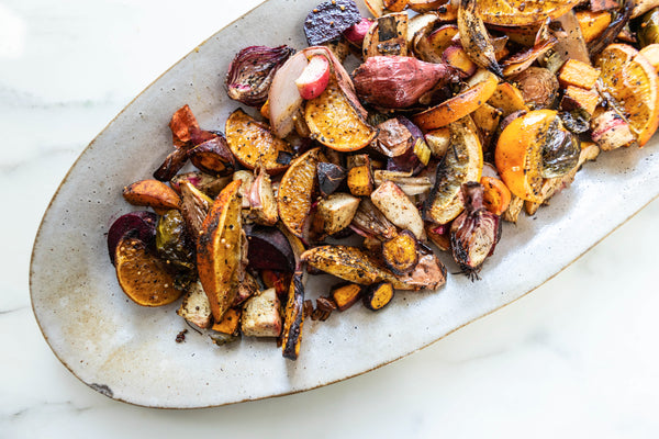 arragon Roasted Vegetables with Citrus and Mustard Seeds