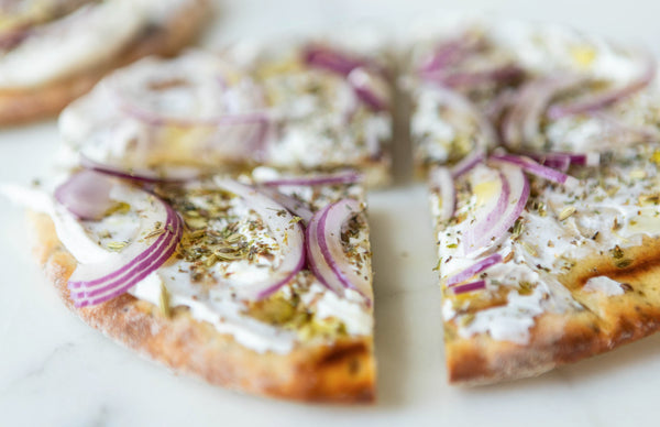 Flatbread with Labne and Onion 