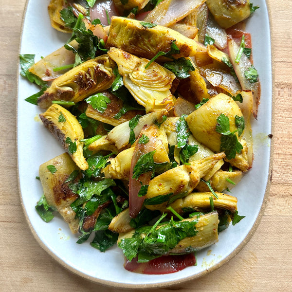 Artichokes Roasted with Honey and Lemon