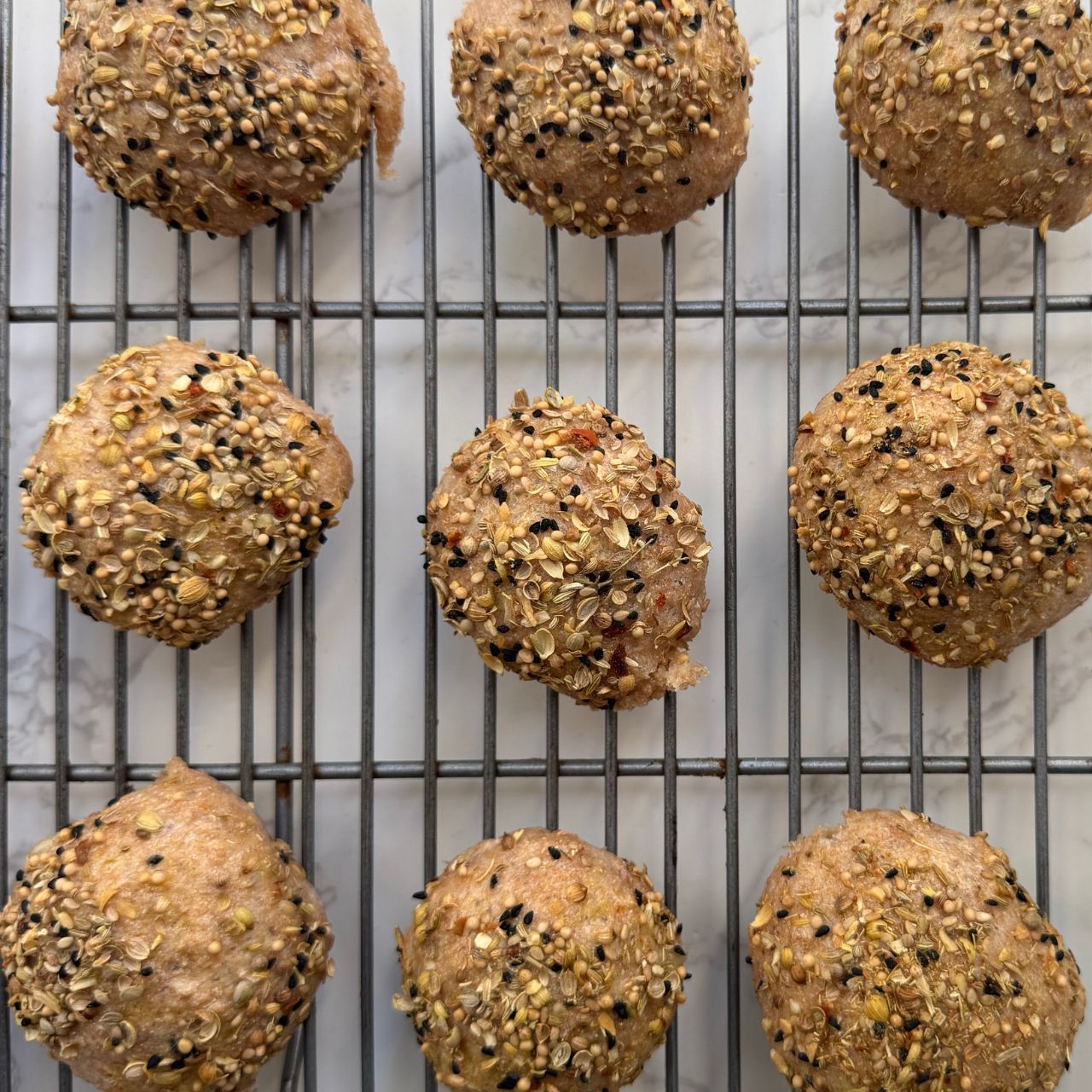 Everything Indian Cottage Cheese Bagel Bites