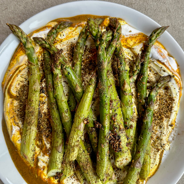 Roasted Asparagus with Escabeche