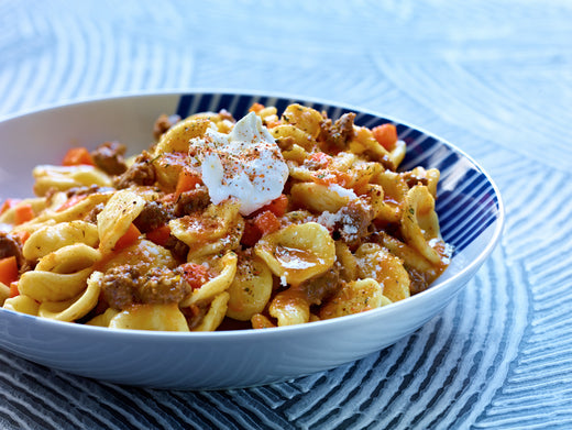 Orecchiette with Lamb and Carrot