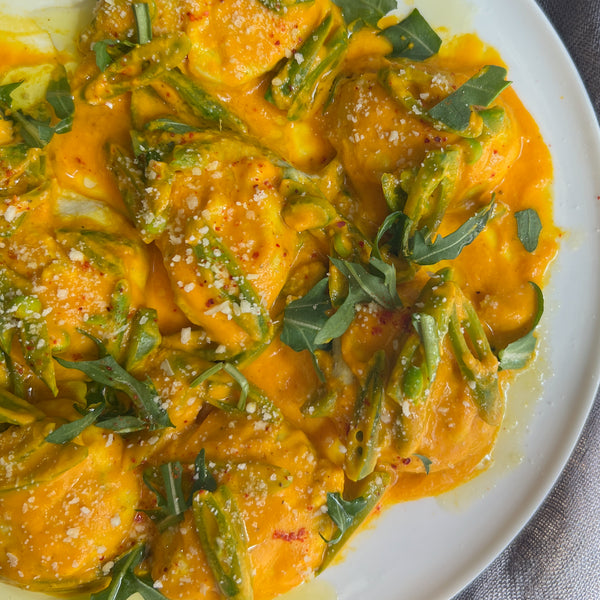 Ricotta Gnudi with Carrot