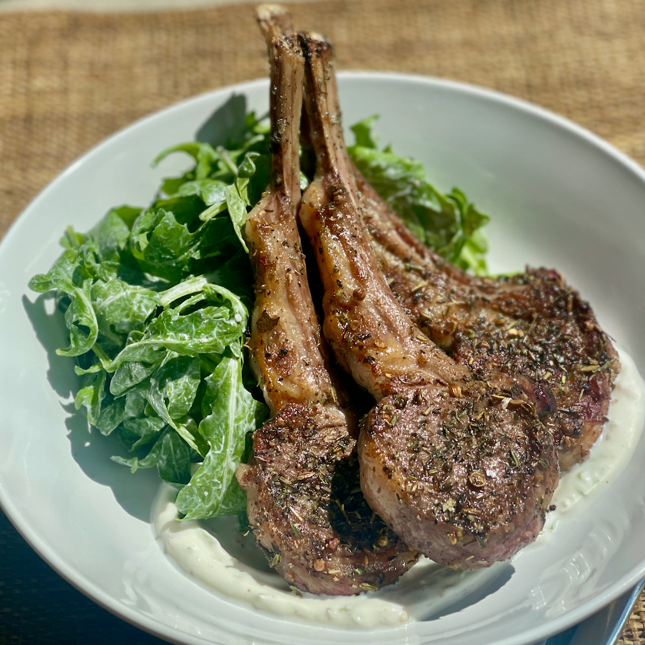 Lamb Chops with Herbs and Yogurt – La Boîte