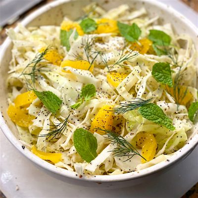 Tahina Sauce and Israeli Coleslaw