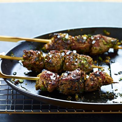 Spice Crusted Lamb Skewers