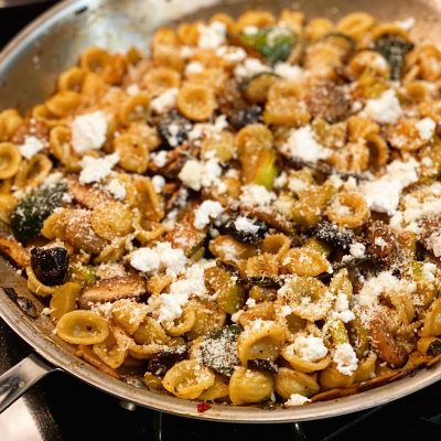 Mushroom and Olive Orecchiette