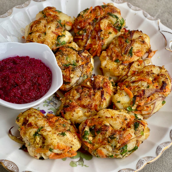 Gefilte Fish Cake seared