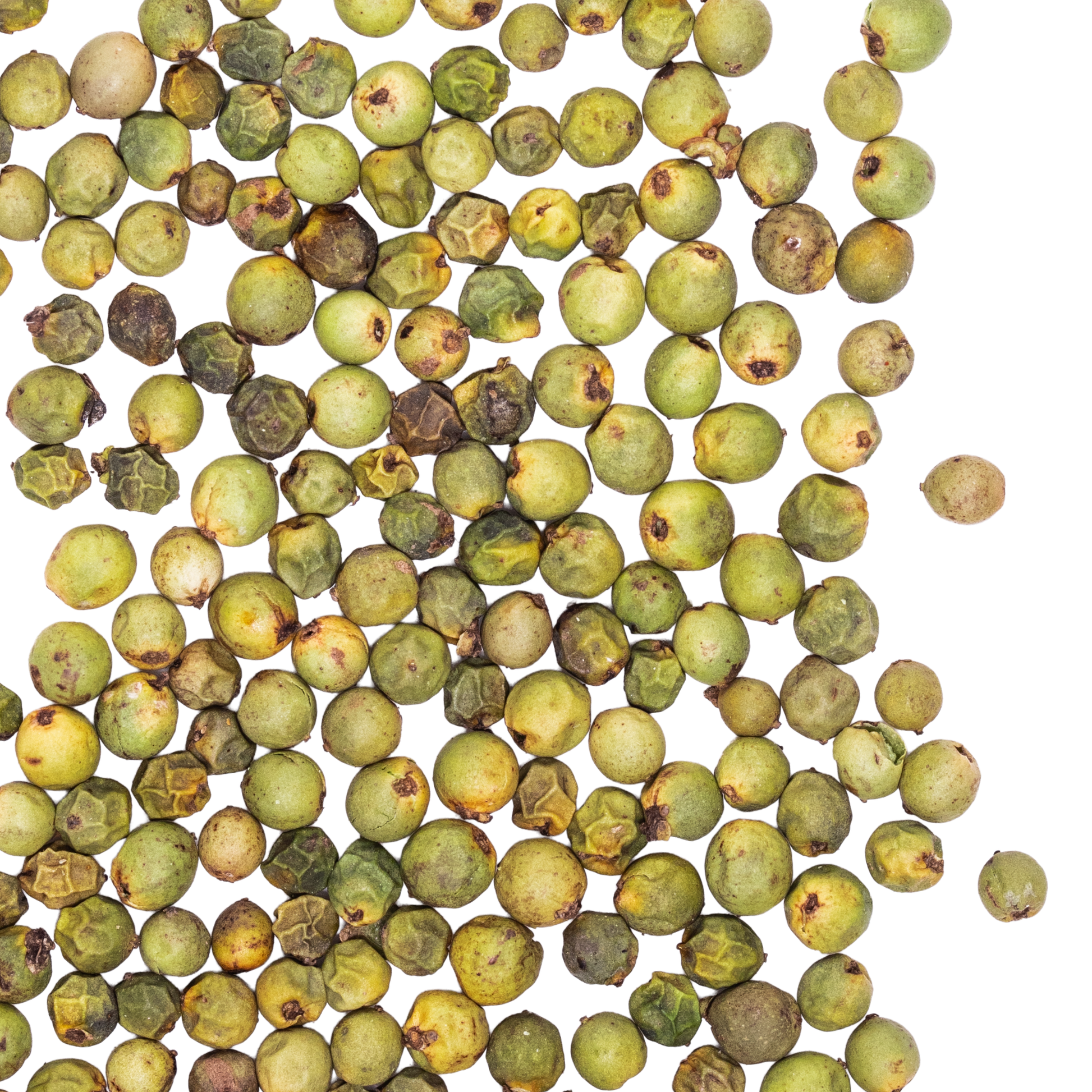 close up green peppercorn