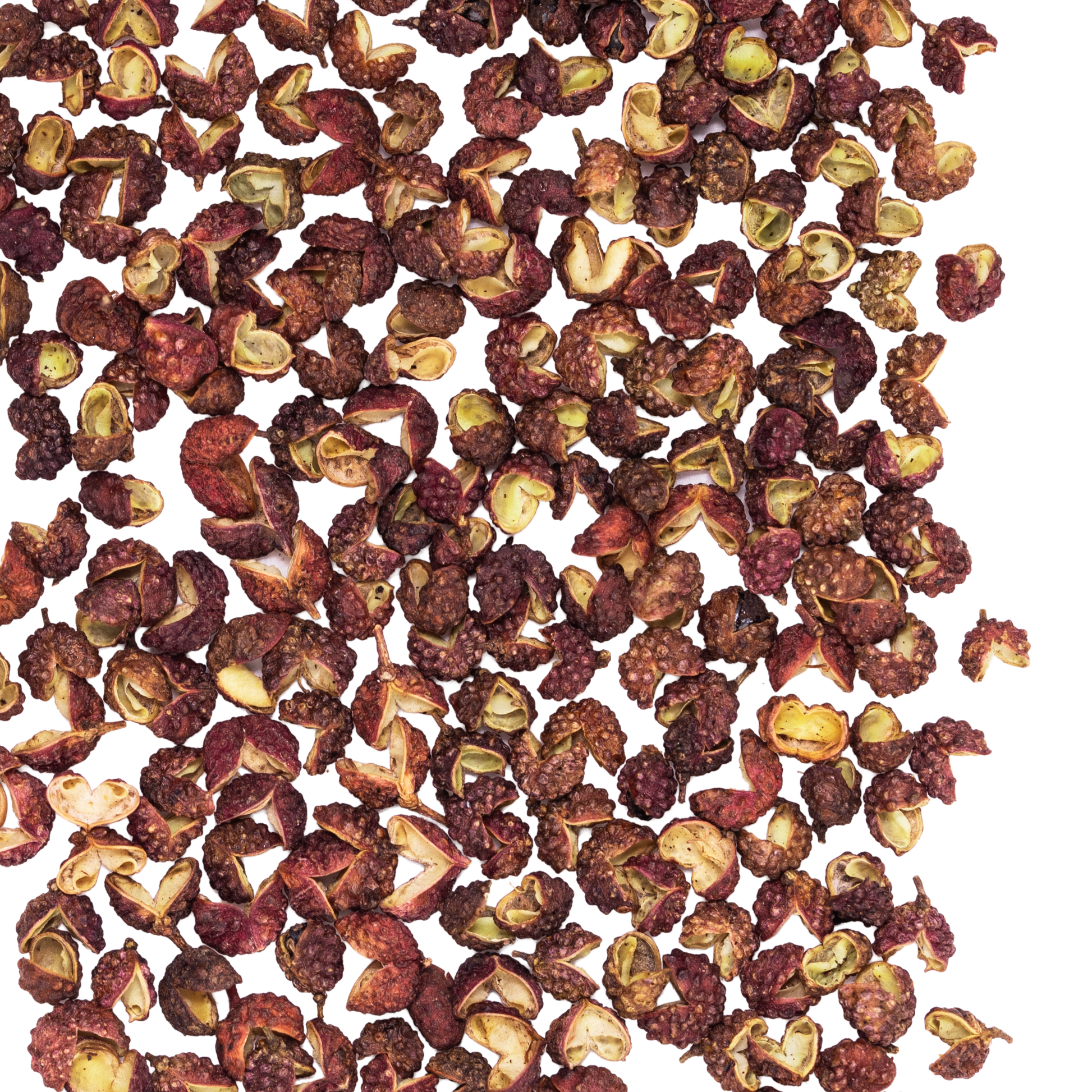 close up red sichuan pepper