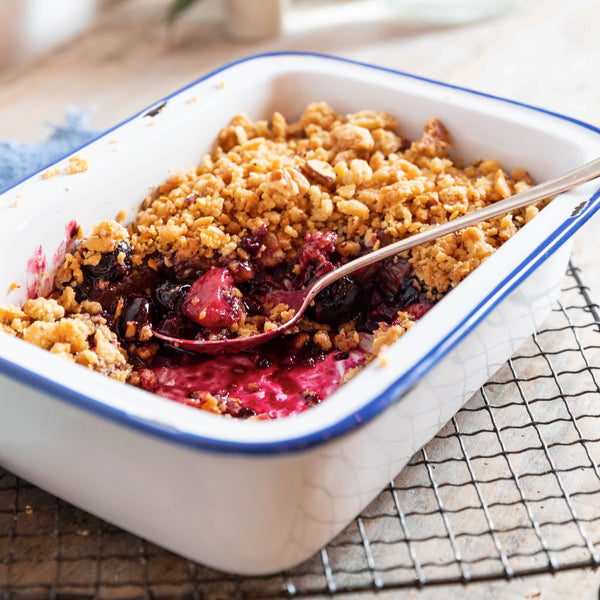 MIxed Berry Crisp with Almond