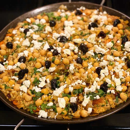 Chicken and Chickpea Paella