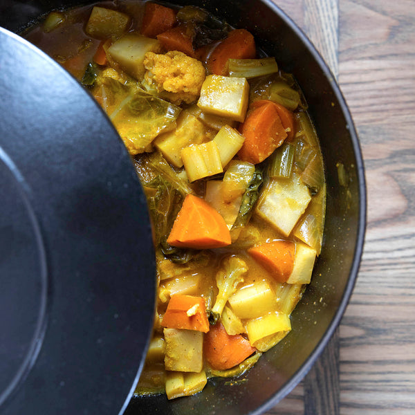 turmeric and coconut vegetable soup