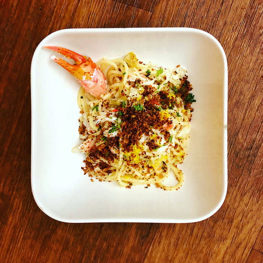 lemon & crab spaghetti