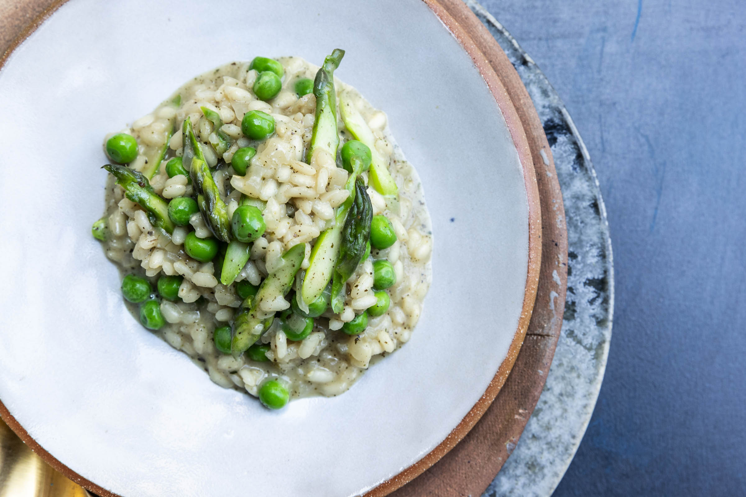 Pea and Asparagus Risotto – La Boîte