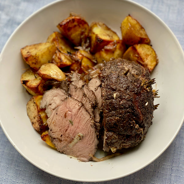 Image of Oz Leg of Lamb With Roasted Potatoes