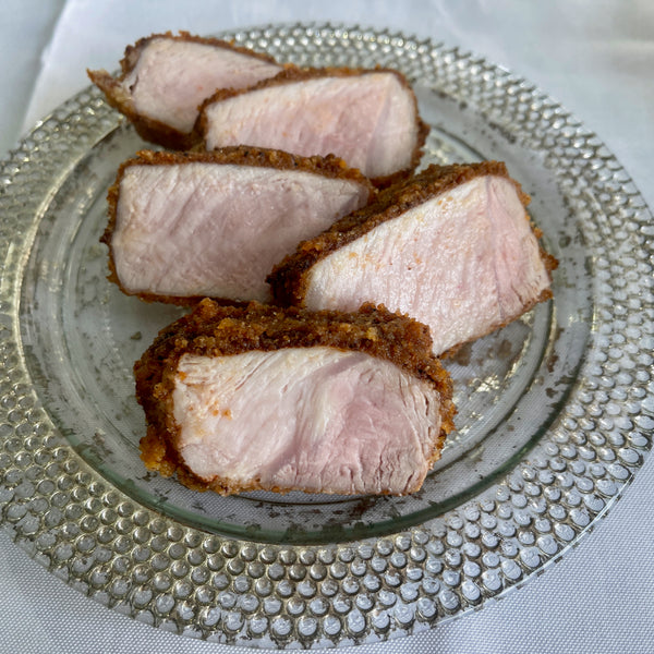 Image of Crumb-crusted Smoky Pork Chops With Apple Glaze
