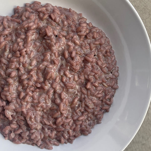 image of red wine risotto