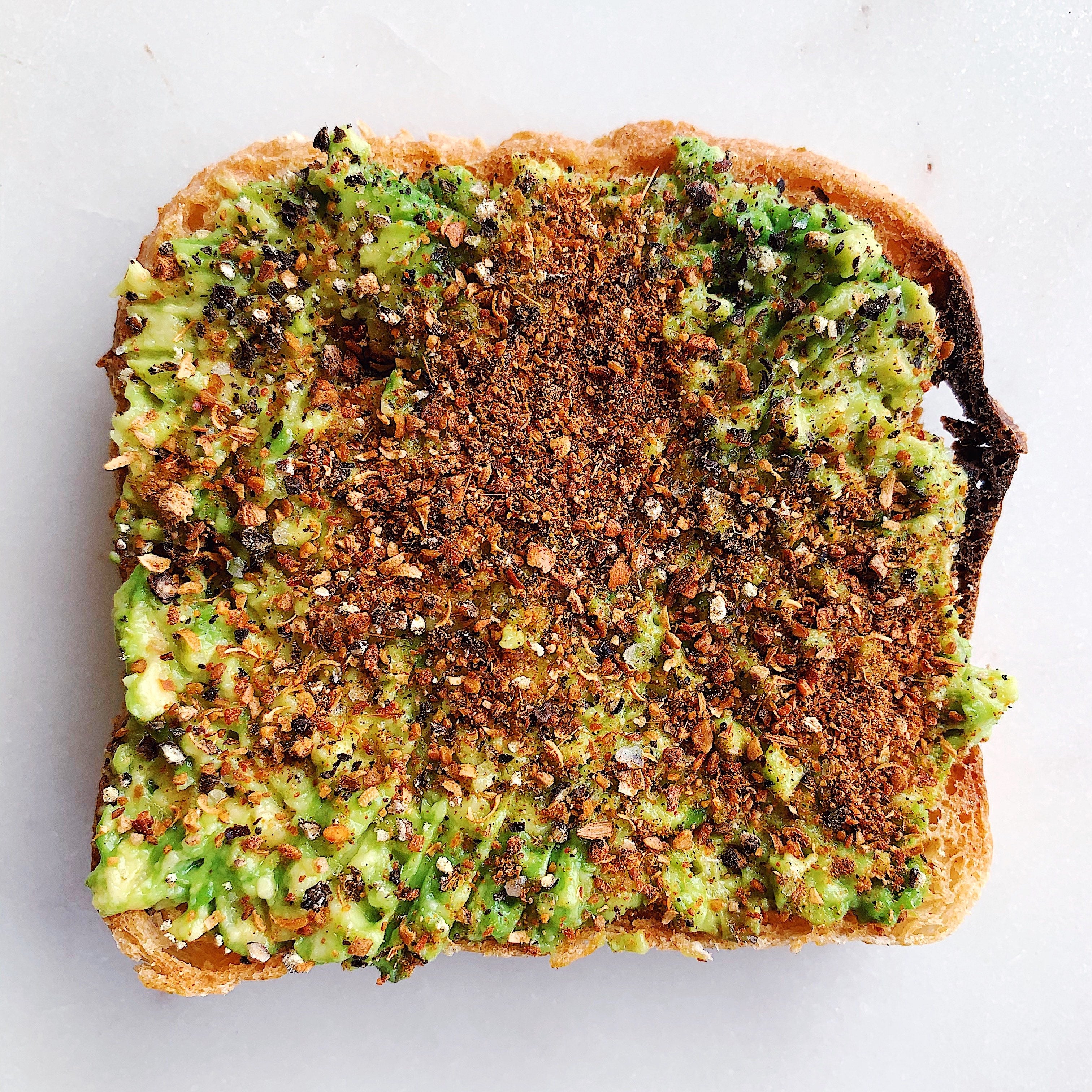 chaat masala avocado toast