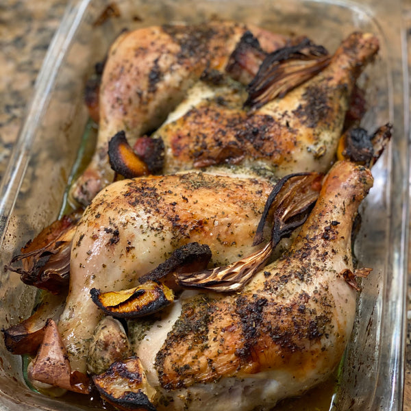 Roasted Chicken with Lemon and Pancetta