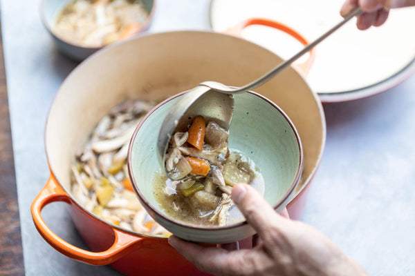 Oven Roasted Chicken Soup