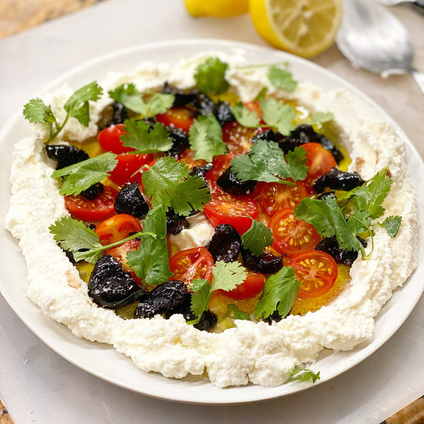 Whipped Ricotta with Tomato and Olives