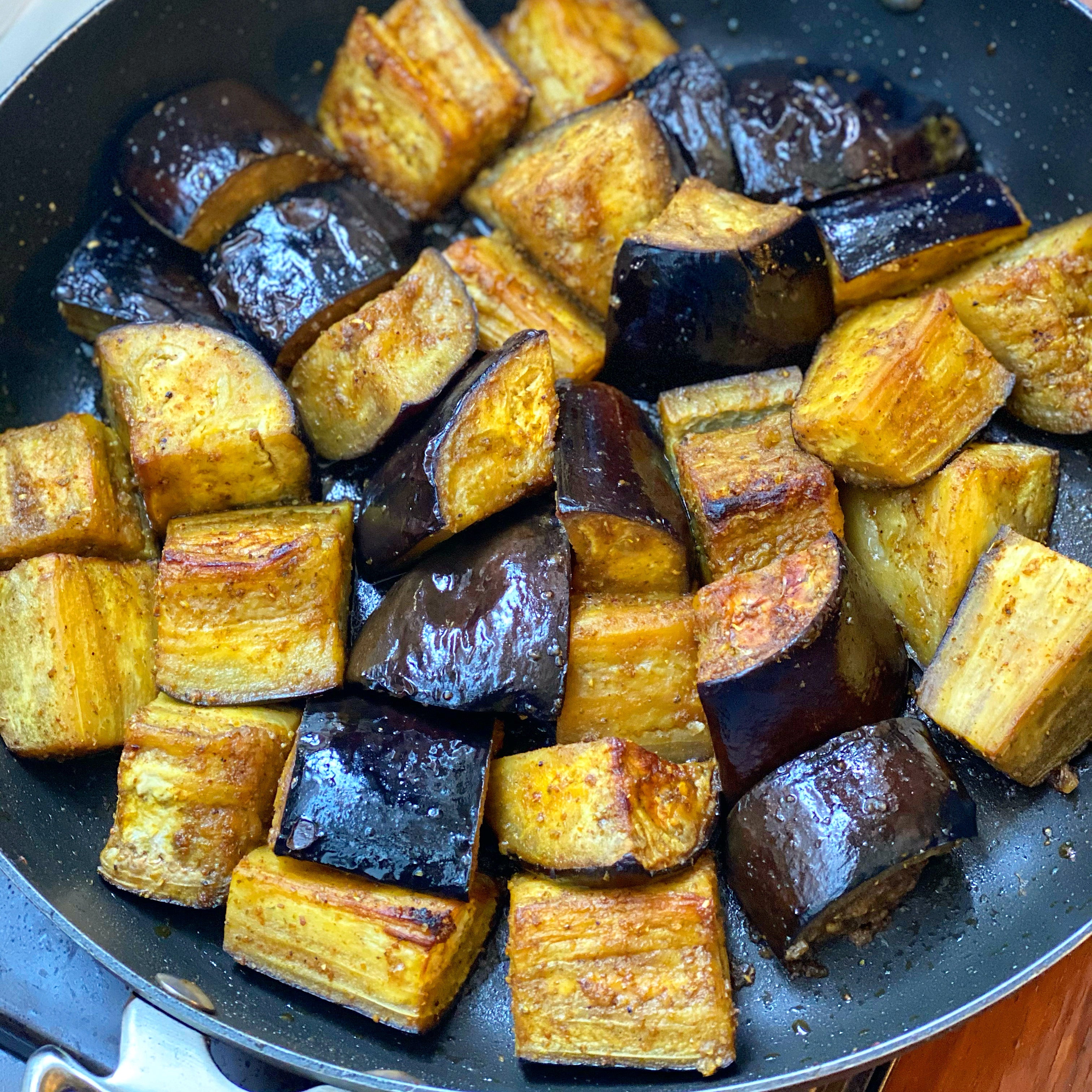 Cumin and Honey Roasted Eggplant