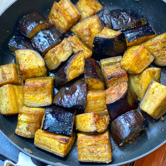 Cumin and Honey Roasted Eggplant