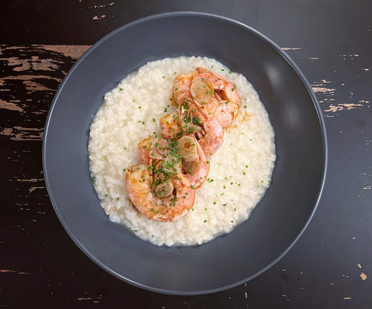 Scampi with Lemon Risotto