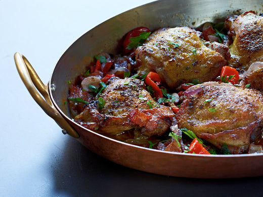 Wine Braised Chicken Thighs