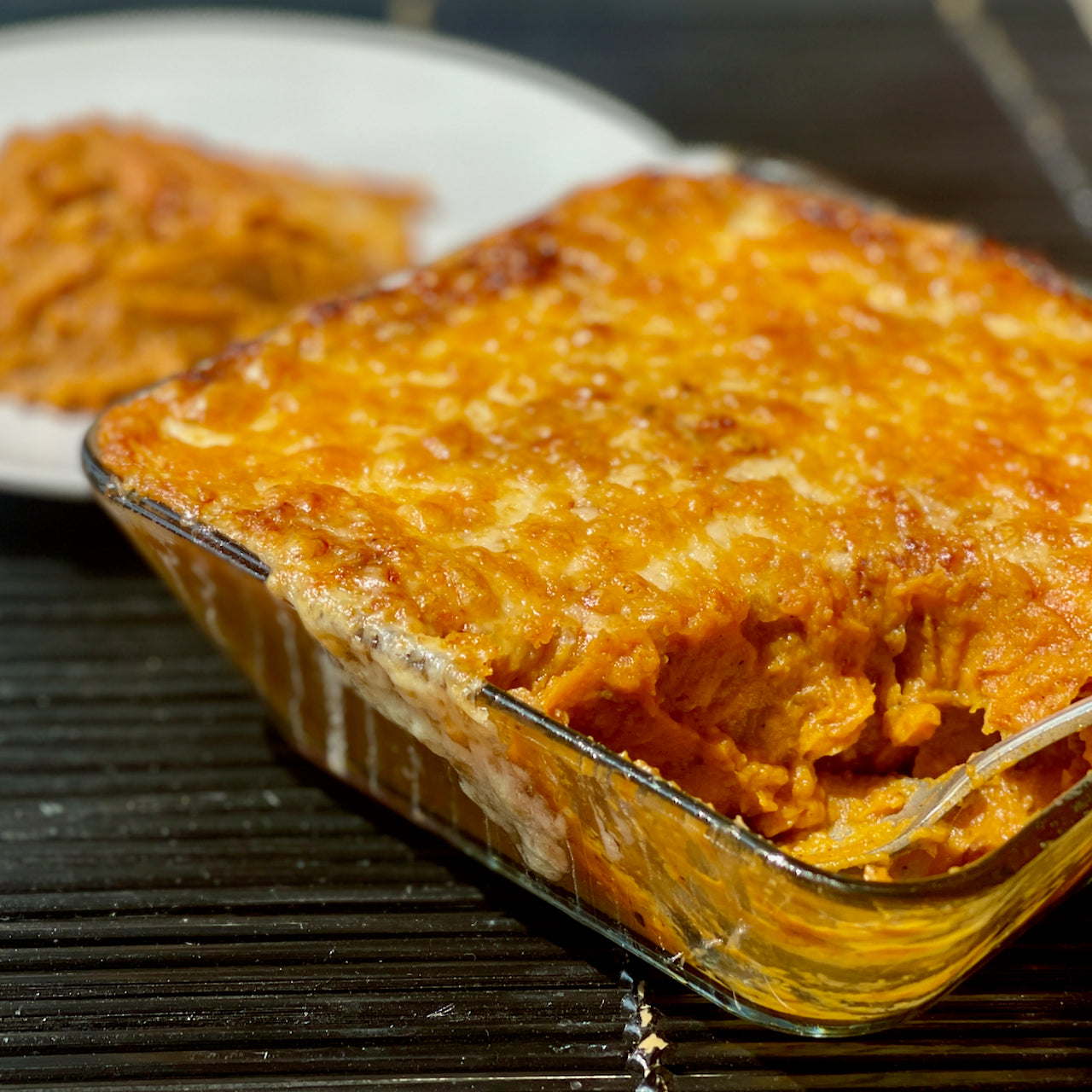 Sweet Potato Walnut Gratin
