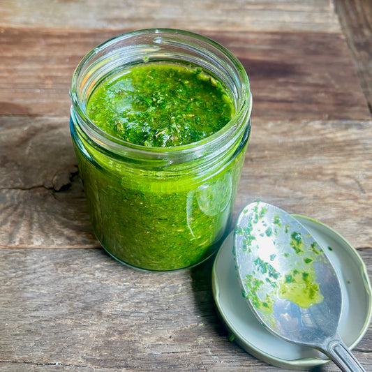 Basil and Lavender Pesto