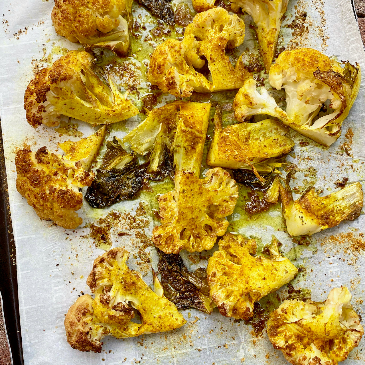 Golden Roasted Cauliflower