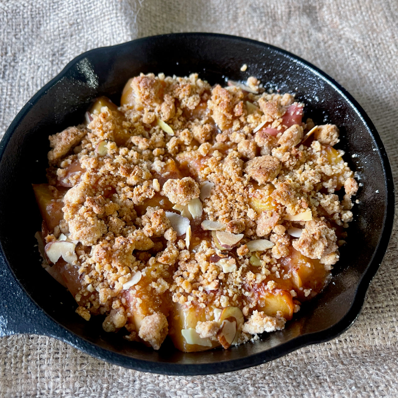 Cardamon and Ginger Peach Crisp
