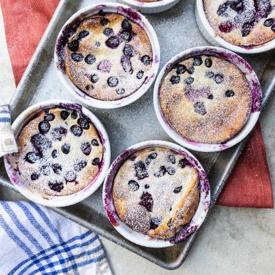 Cherry and Pistachio Clafoutis