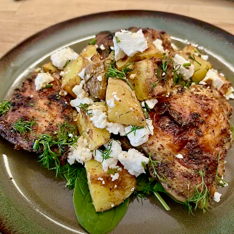 Mediterranean Lemon Roasted Chicken