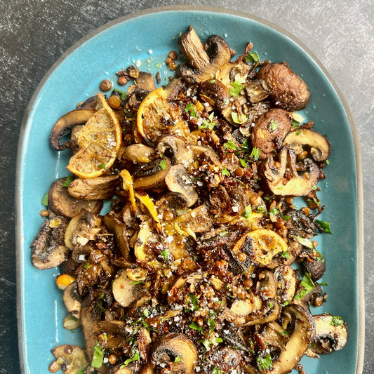 Crispy Mushrooms with Lemon and Parsley