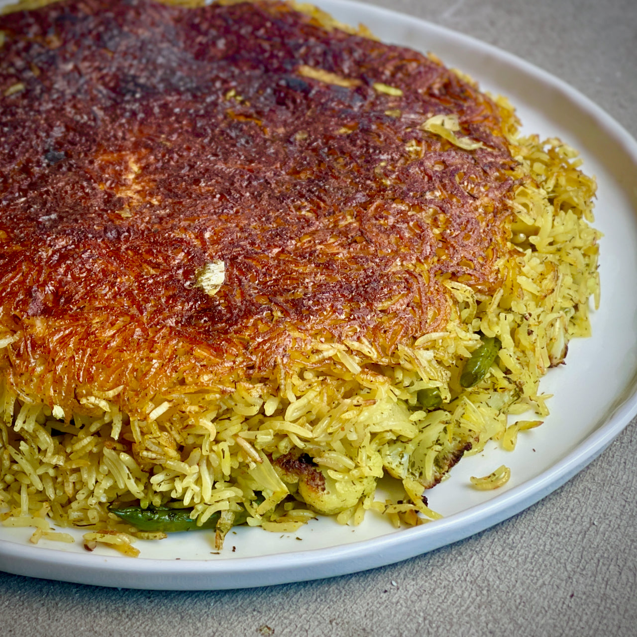 Iranin Rice Crispy Persian Vegetable Rice – La Boîte