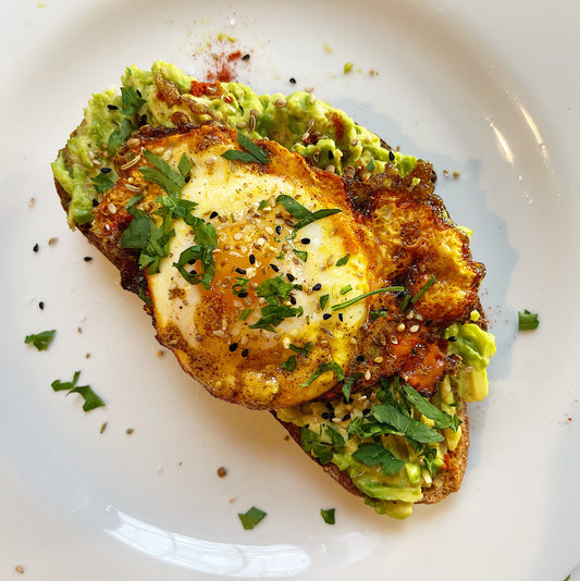 Avocado Toast with Turmeric Chili Egg