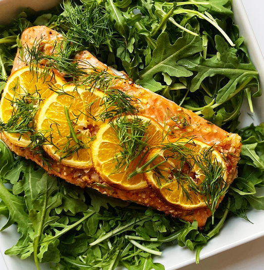 Garam Masala Salmon with Orange