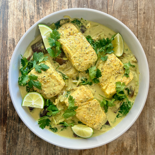 Halibut Eggplant Curry