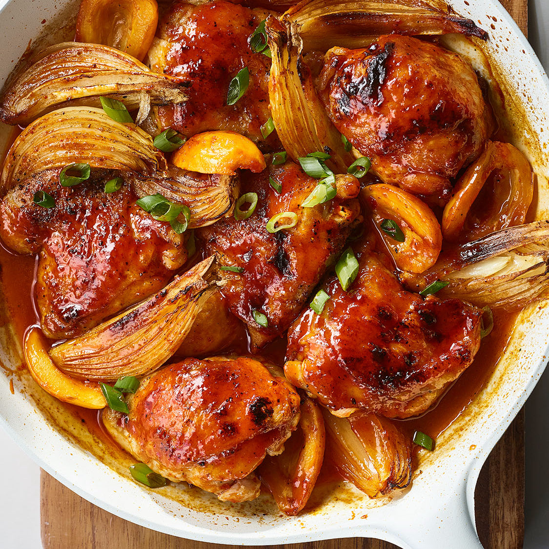 harissa honey chicken with apricot