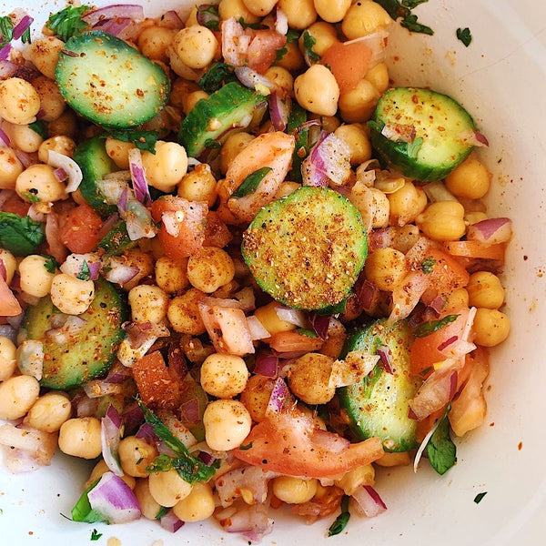 Chilled Chickpea Chaat Masala Salad